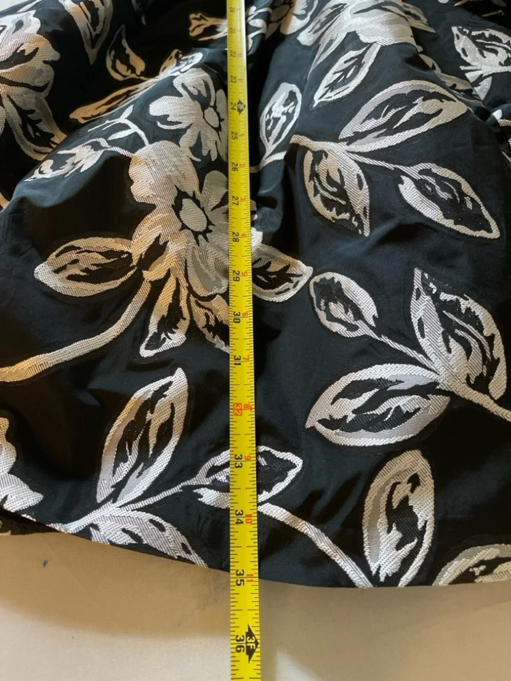 Lauren Ralph Lauren Black Floral Jacquard Fit Flare Dress Sz 2 Sleeveless Party - Picture 11 of 11